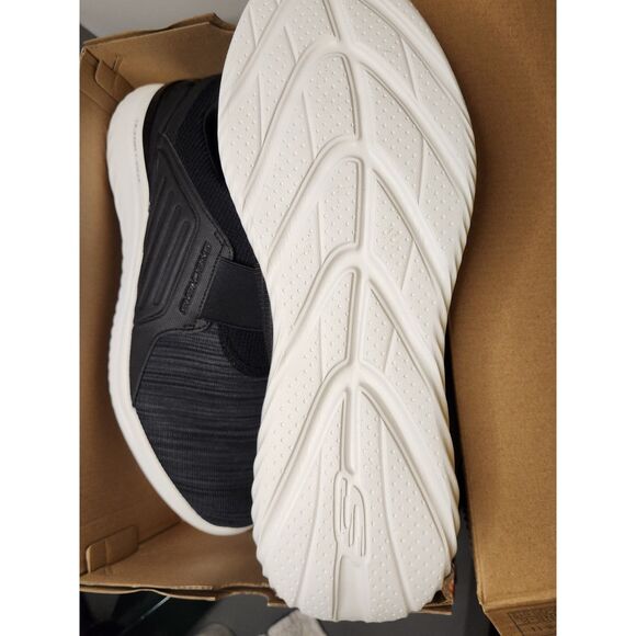 Skechers Bounder 2.0 Balmore no-tie shoes | Men’s Size 14 Black White - Picture 14 of 14